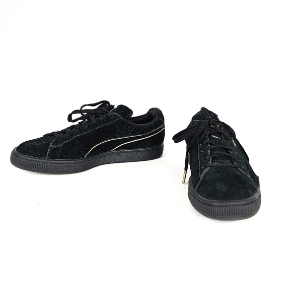 Puma Shoes - Puma Black Suede Sneakers